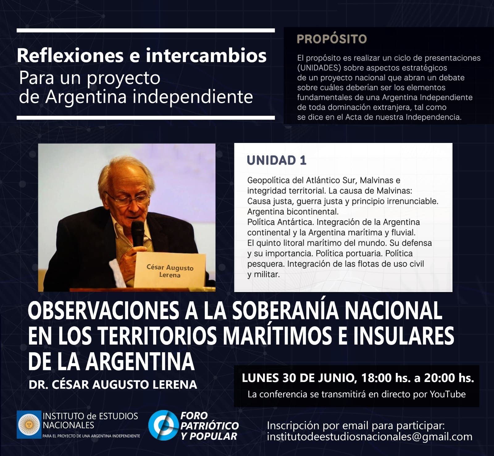 Charla César Augusto Lerena